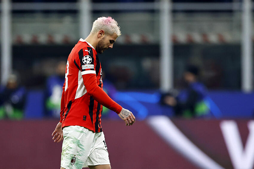 Ligue des champions : Theo Hernandez, la mort en rose après l’élimination du Milan contre Feyenoord