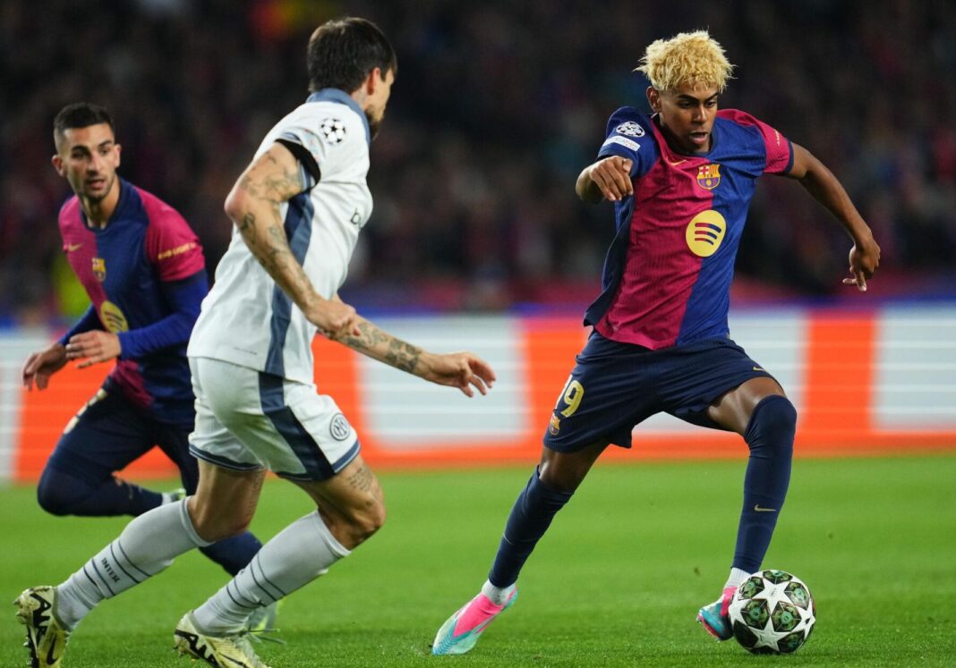 Ligue des champions : Lamine Yamal, une soirée sublime contre l’Inter pour son 100e match avec le FC Barcelone