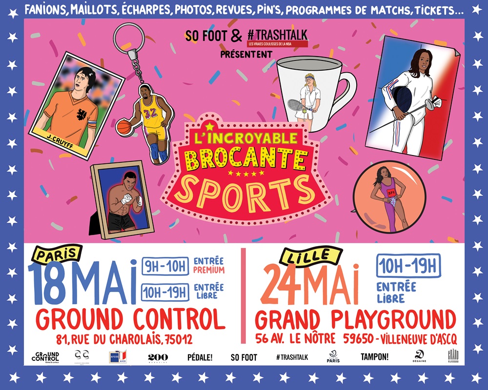 L’Incroyable Brocante Sports 2025 : un accès premium de 9h à 10h pour chiner les meilleures pièces + le thé ou café offert