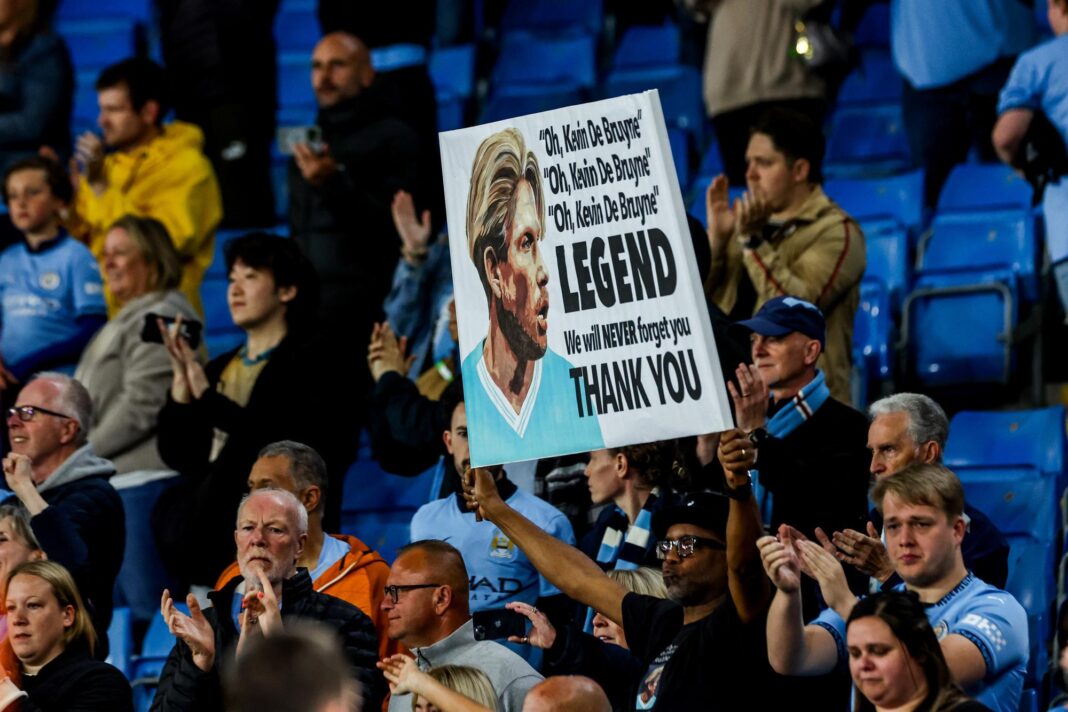 Un tifo époustouflant pour le dernier match de Kevin De Bruyne avec Manchester City !